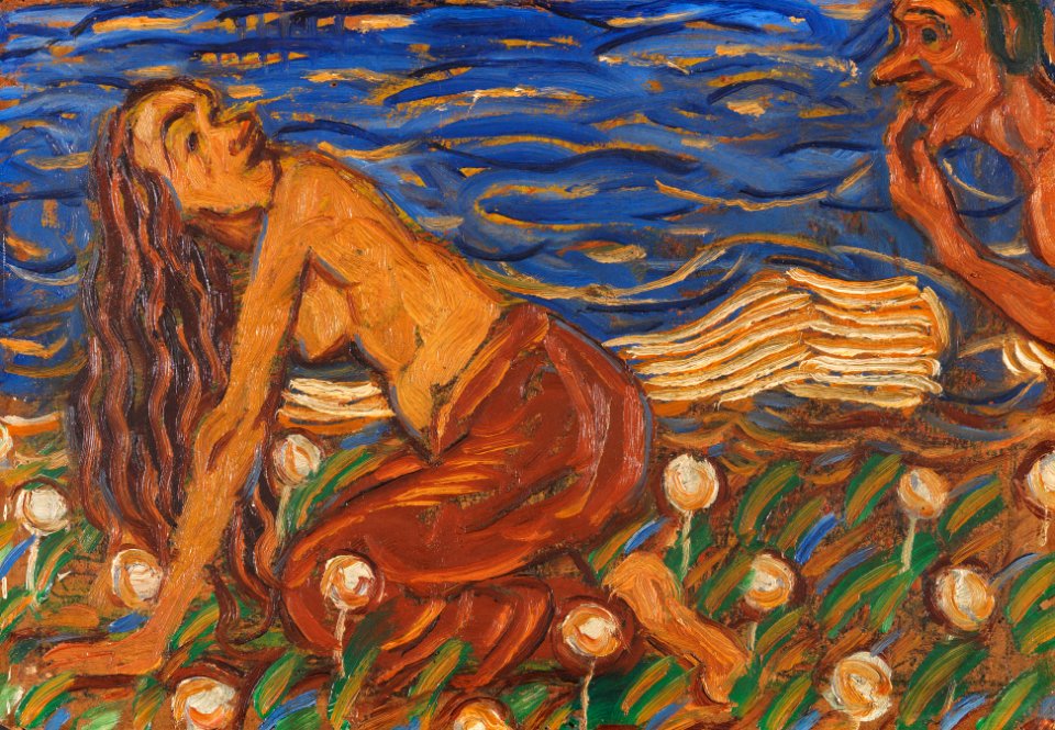 Christian Rohlfs Frau und Mann in der Wiese c1912