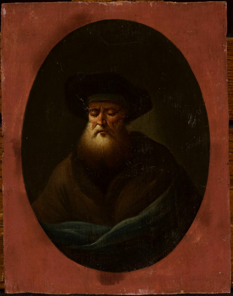Christian Wilhelm Ernst Dietrich - Old man with blue fabric - M.Ob.366 MNW - National Museum in Warsaw