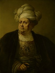 Christian Wilhelm Ernst Dietrich (1712-74) - Man Wearing a Turban - RCIN 403555 - Royal Collection