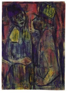 Christian Rohlfs Zwei Frauen im Gespräch 1922