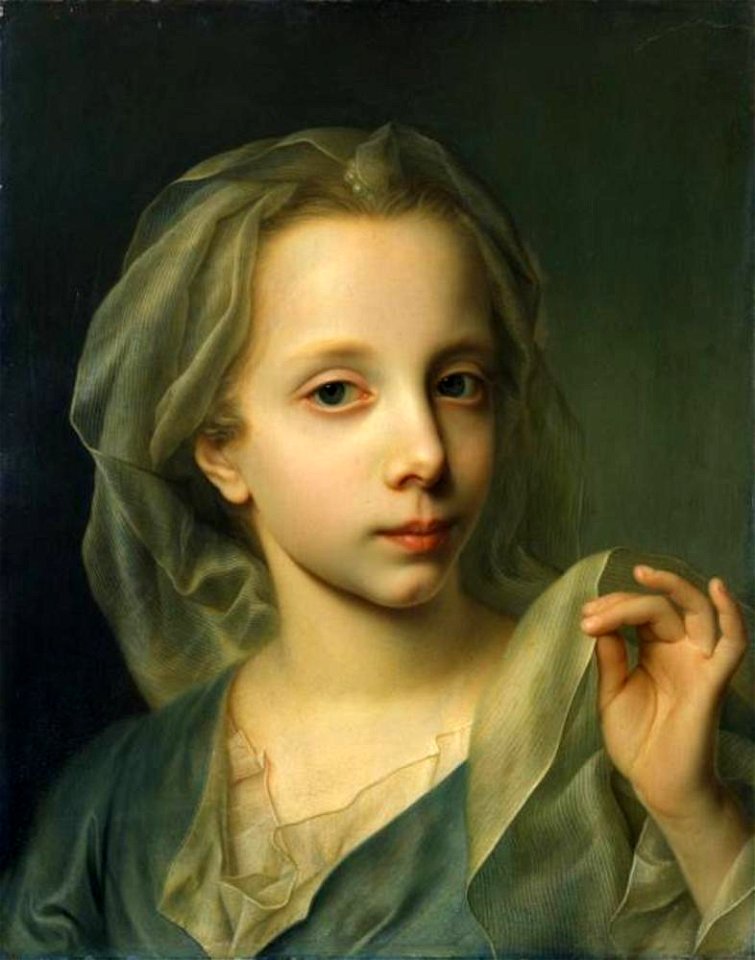 Christian Seybold - Geïdealiseerd portrtet van een jong meisje - Gal.-Nr. 2093 - Staatliche Kunstsammlungen Dresden