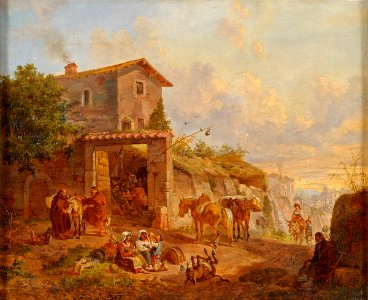 Christian Stolle Vor der Osteria