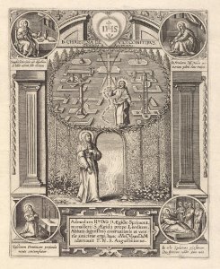 Christina de Vicecomitibus 1610 print by Adriaen Collaert, S.I 799, Prints Department, Royal Library of Belgium
