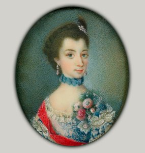 Christiane zu Mecklenburg by anonymous (c.1755, Royal coll.)