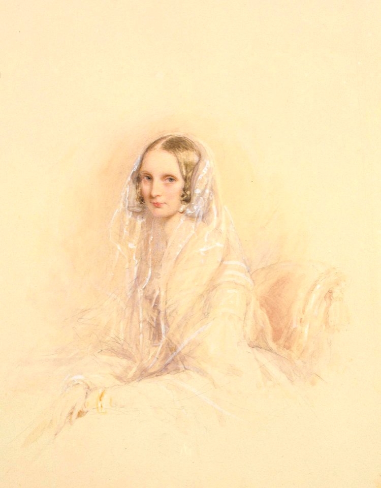 Christina Robertson. Portrait de l'impératrice Alexandra Fedorovna. 1840-41