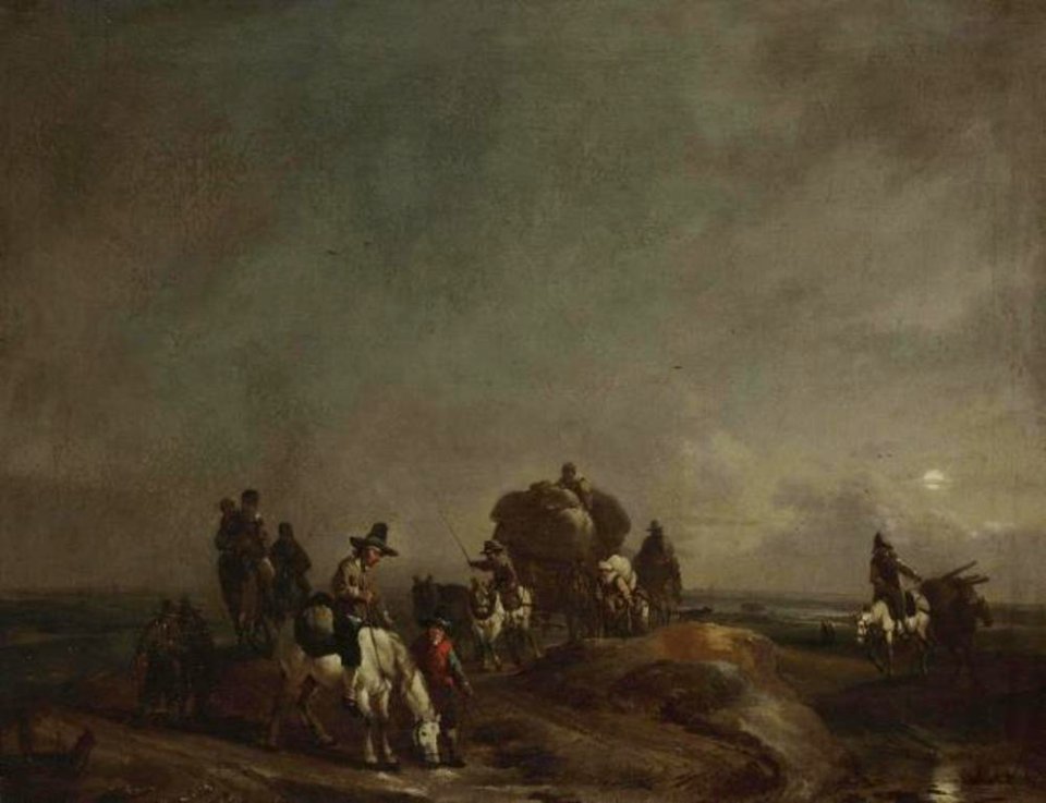 Christian Wilhelm Ernst Dietrich - Terugkeer van het hooien - ГЭ-8673 - Hermitage Museum