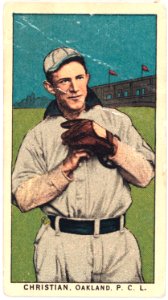 Christian, Oakland Team, baseball card portrait LCCN2008676999