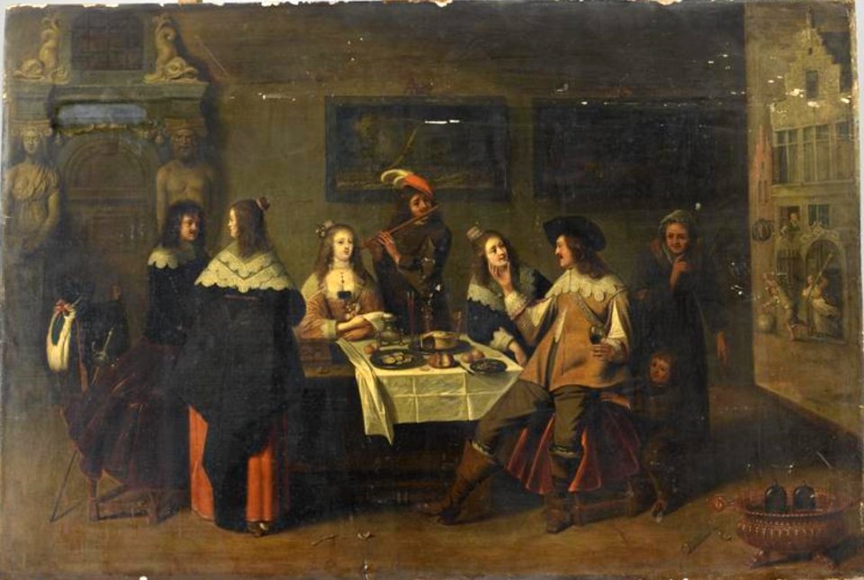 Christoffel Jacobsz. van der Laemen - The prodigal son among courtesans