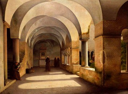 Christoffer Wilhelm Eckersberg - The Cloisters, San Lorenzo fuori le mura - WGA7458