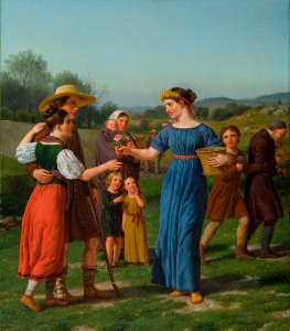 Christoffer Wilhelm Eckersberg - The Maiden from Afar From the poem by Schiller - Google Art Project