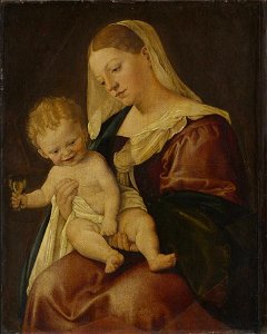 Christoph Amberger - Muttergottes mit Kind und dem Zeisig - 5184 - Bavarian State Painting Collections