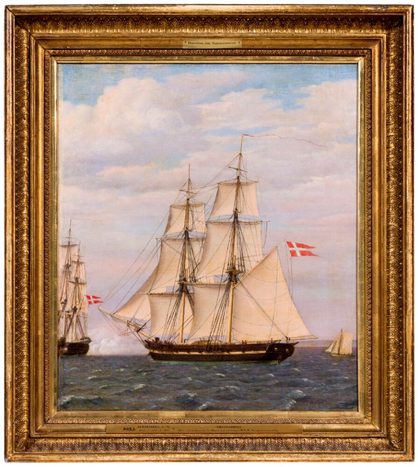 Christoffer Wilhelm Eckersberg - Naval Brig - NM 2953 - Nationalmuseum