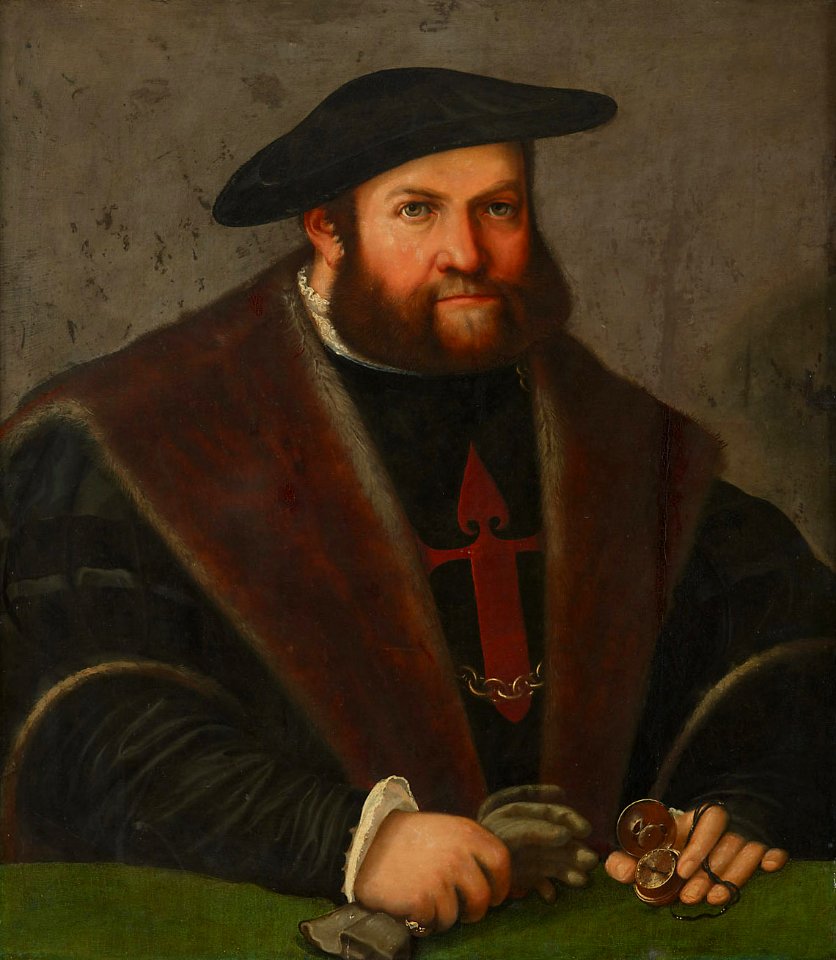 Christoph Amberger - Bildnis des Ulrich Ehinger (1485-1537) (Bildnis eines Santjagoritters) - GG 5620 - Kunsthistorisches Museum