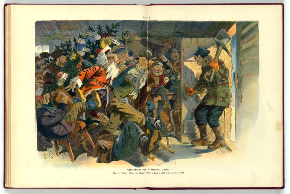 Christmas in a mining camp - Will Crawford. LCCN2011649407