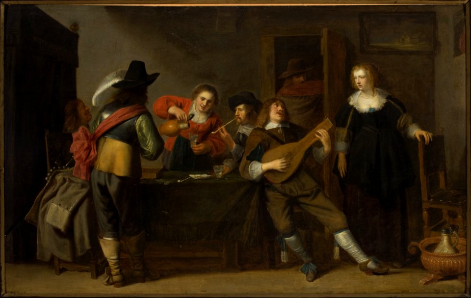 Christoffel Jacobsz. van der Laemen - Genre scene – in a tavern - M.Ob.2750 MNW - National Museum in Warsaw