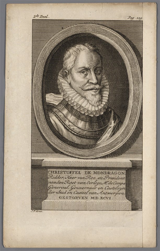 Christoffel de Mondragon (1504-1596), objectnr A 16832