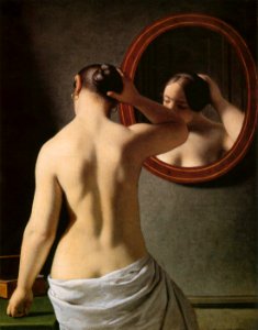 Christoffer Wilhelm Eckersberg - Morning Toilette - WGA07456. Free illustration for personal and commercial use.