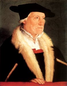 Christoph Amberger - Portrait of the Cosmographer Sebastien Münster - WGA0256