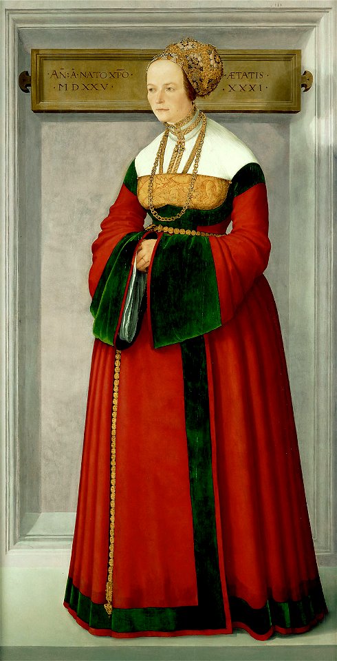 Christoph Amberger, , Kunsthistorisches Museum Wien, Gemäldegalerie - Bildnis einer Frau - GG 888 - Kunsthistorisches Museum