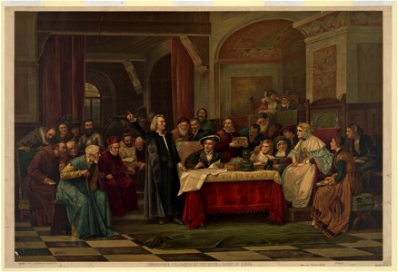 Christopher Columbus at the royal court of Spain - VBrožik 1884. LCCN2006676658