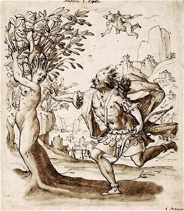 Christoph Murer - Apollo and Daphne - WGA16344. Free illustration for personal and commercial use.