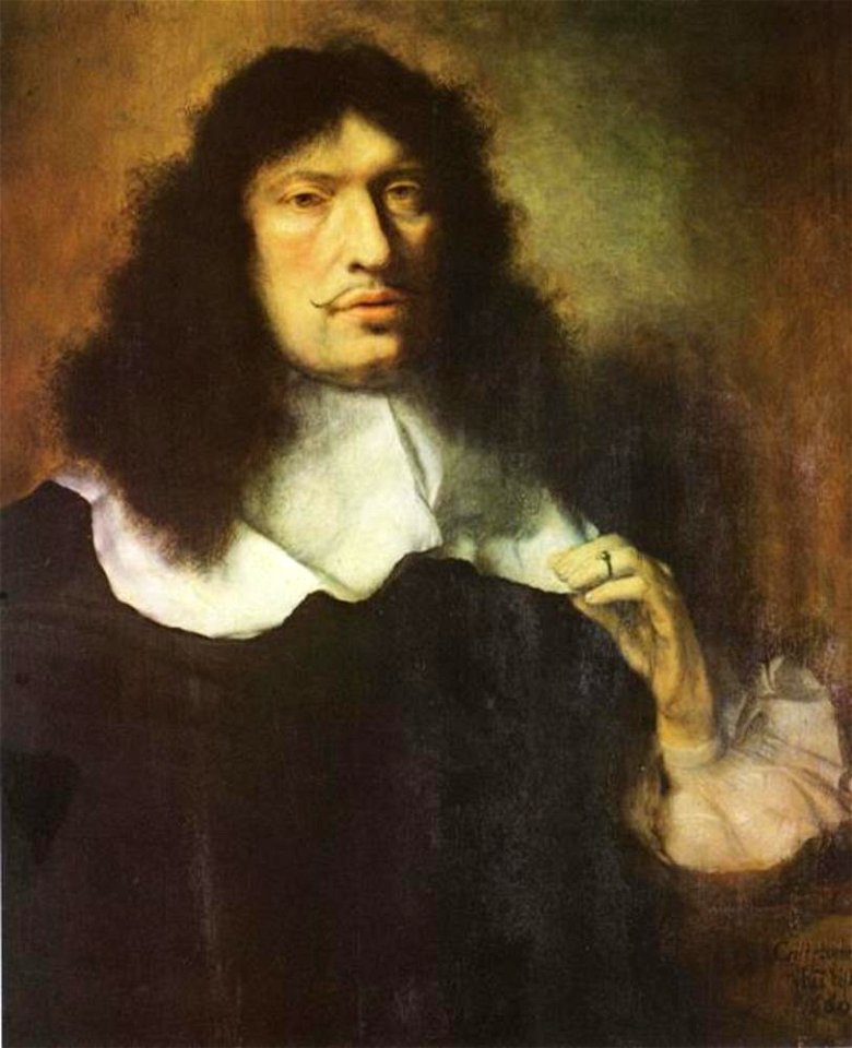 Christopher Paudiss - Portret van een man met zwart haar, waarschijnlijk Alphons Zeffiri - GG 3680 - Kunsthistorisches Museum