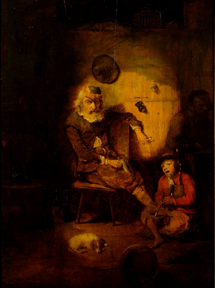 Christoph Paudiß - Bauern in einer Hütte - GG 415 - Kunsthistorisches Museum