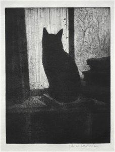 Christopher Richard Wynne Nevinson (British, 1889-1946) - The Cat - 1948.433 - Cleveland Museum of Art