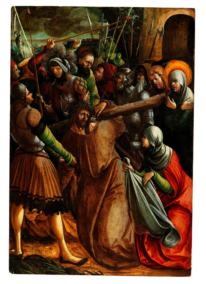 Christus mit der heiligen Veronika auf dem Weg zum Kalvarienberg