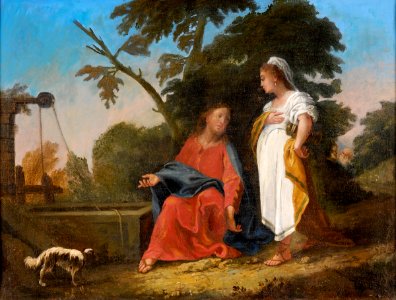 Christus und die Samariterin Italien 18 Jh