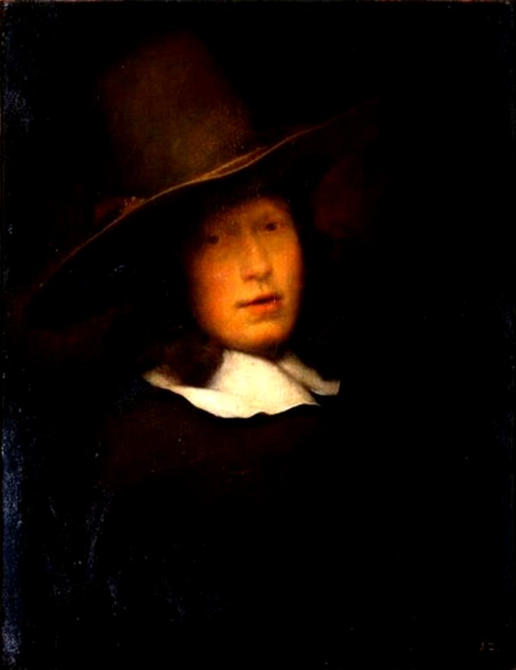 Christopher Paudiss - Zelfportret met grijze hoed - Gal.-Nr. 1996 - Staatliche Kunstsammlungen Dresden