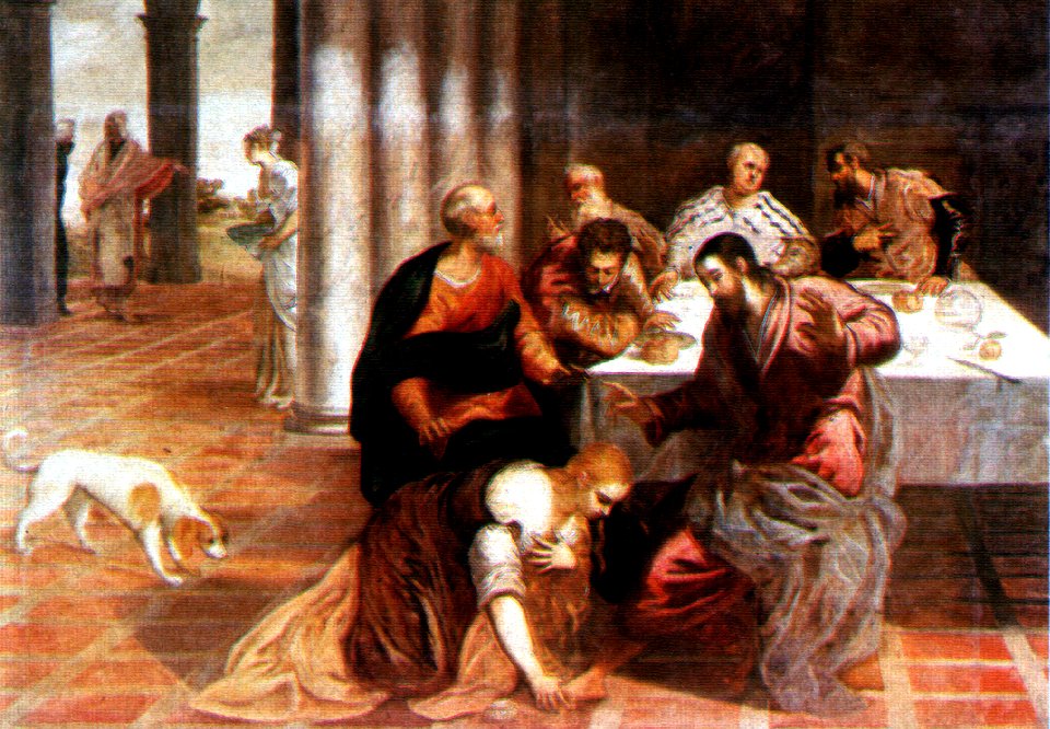 Christus im Hause des Pharisäers Jacopo Tintoretto