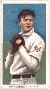 Christy Mathewson, New York Giants, baseball card portrait LCCN2008676493