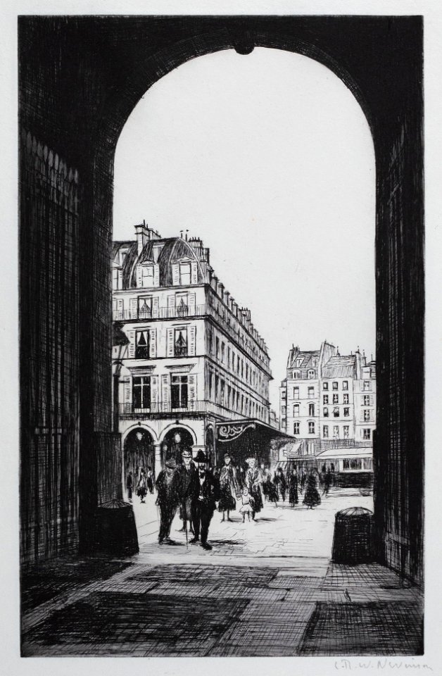 Christopher Richard Wynne Nevinson - Rue De Rivoli - 1921 - 8820
