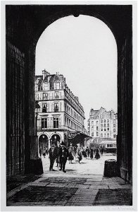 Christopher Richard Wynne Nevinson - Rue De Rivoli - 1921 - 8820