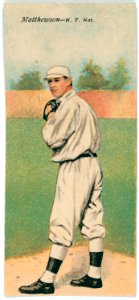Christy Mathewson-Albert Bridwell, New York Giants, baseball card portrait LCCN2007683868