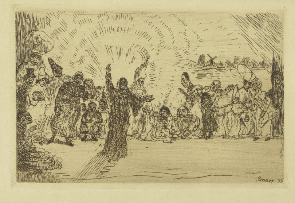Christus bij de bedelaars, James Ensor, Mu.ZEE Oostende, SM002520