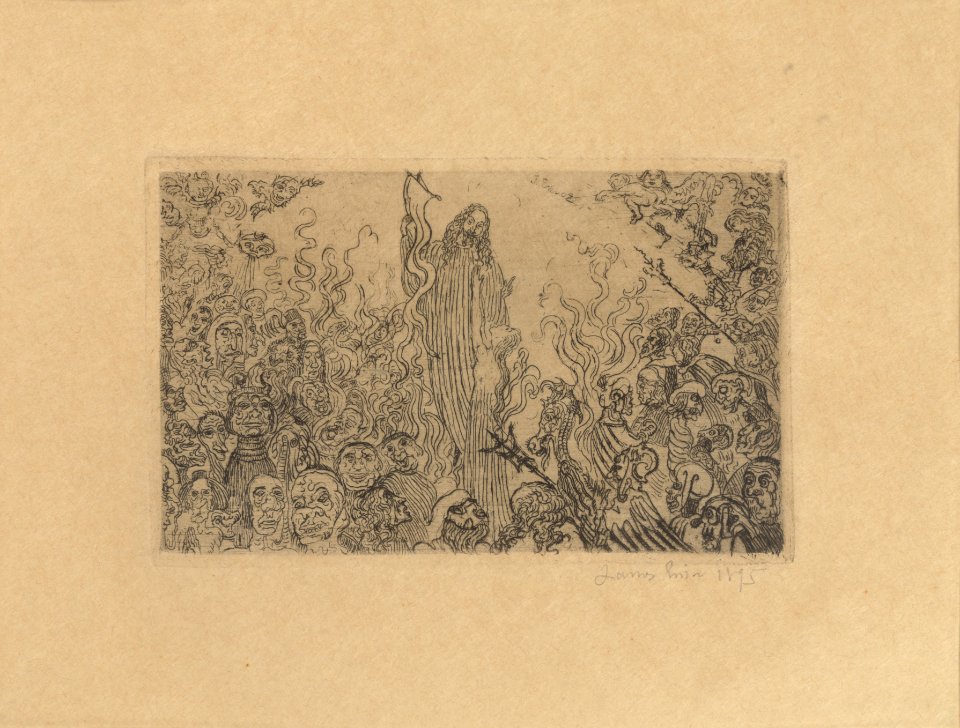 Christus daalt neer in de hel, James Ensor, Mu.ZEE Oostende, SM001444a