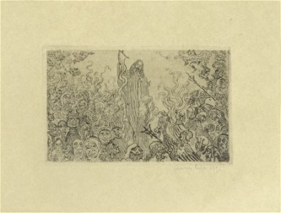 Christus daalt neer in de hel, James Ensor, Mu.ZEE Oostende, SM001444a