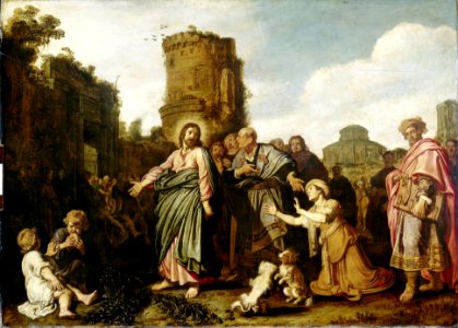 Christus en de vrouw uit Kanaän Rijksmuseum SK-A-1533