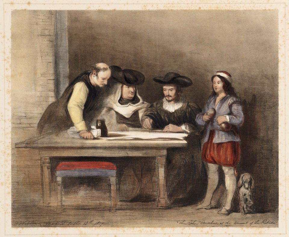 Christus Columbus op het Convent te La Rabida, objectnr A 16101