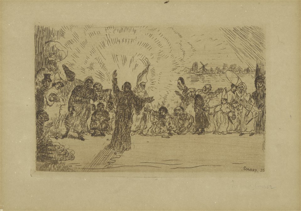 Christus bij de bedelaars, James Ensor, Mu.ZEE Oostende, MZ000303