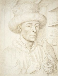 Petrus Christus - Portrait of a Man with a Falcon (Städel)