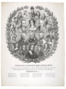 Chronologische Darstellung Regenten Österreich bis Fedinand I