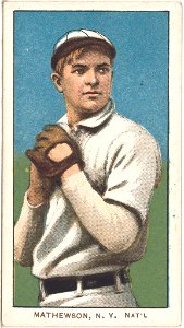 Christy Mathewson, New York Giants, baseball card portrait LCCN2008675155