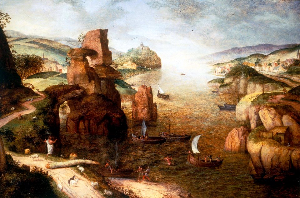 Christus und die Apostel am See Genezareth (Bruegel 1553)
