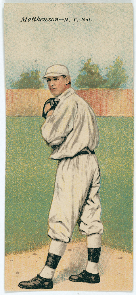 Christy Mathewson-Albert Bridwell, New York Giants, baseball card portrait LCCN2007683868