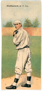 Christy Mathewson-Albert Bridwell, New York Giants, baseball card portrait LCCN2007683868