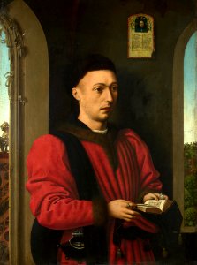 Portrait of a Young Man c1460 Petrus Christus. Free illustration for personal and commercial use.