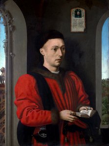 Portrait of a Young Man c1460 Petrus ChristusFXD. Free illustration for personal and commercial use.